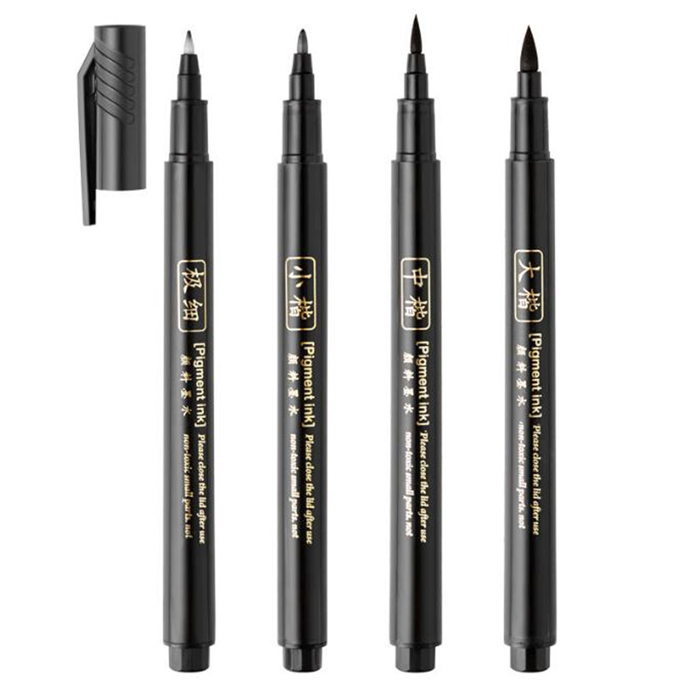 Paint Brush - 4pc Brush Pen Calligraphy Pen Chinese