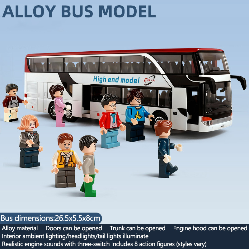 Light Switch - Alloy Bus Model with Lights &