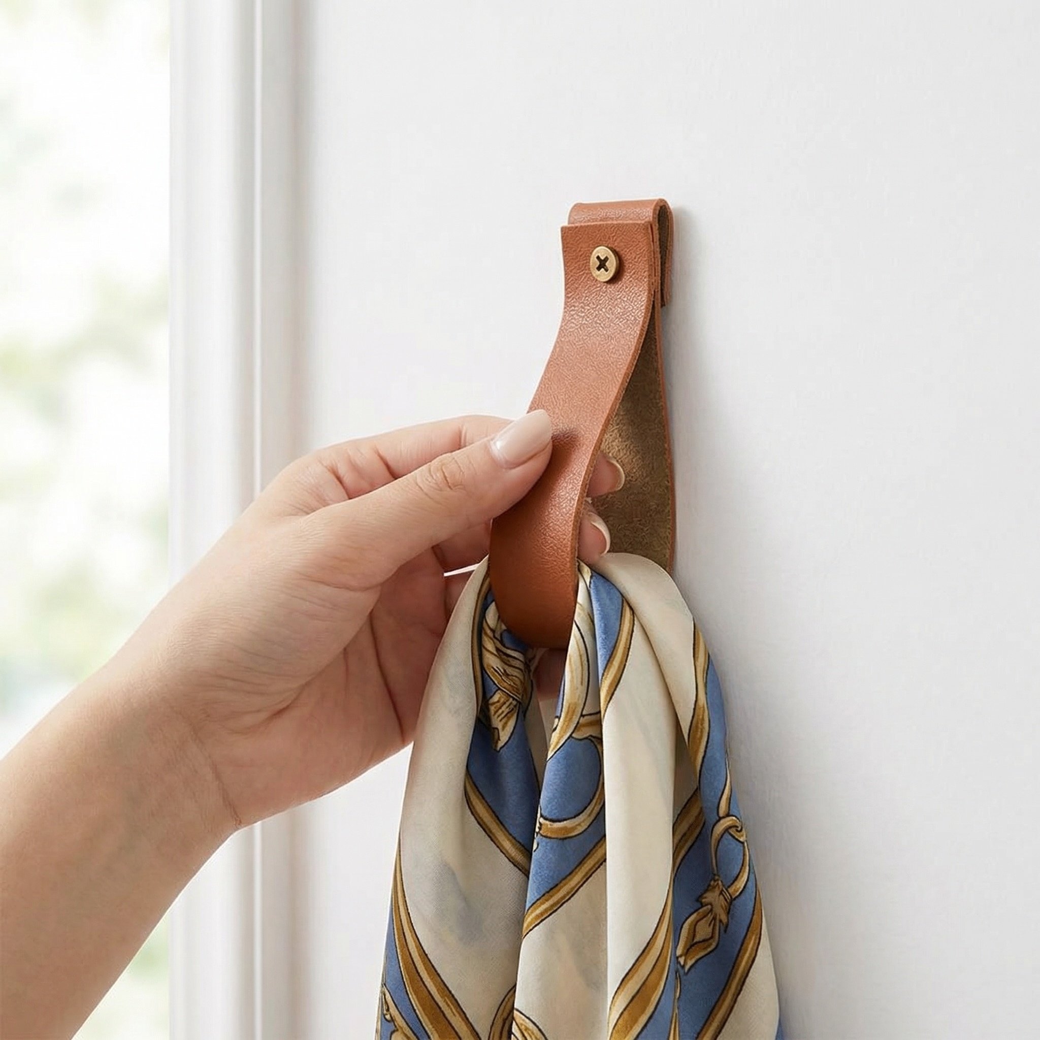 Curtain Rods - 6Pcs PU Wall Hooks 4.7 Inch