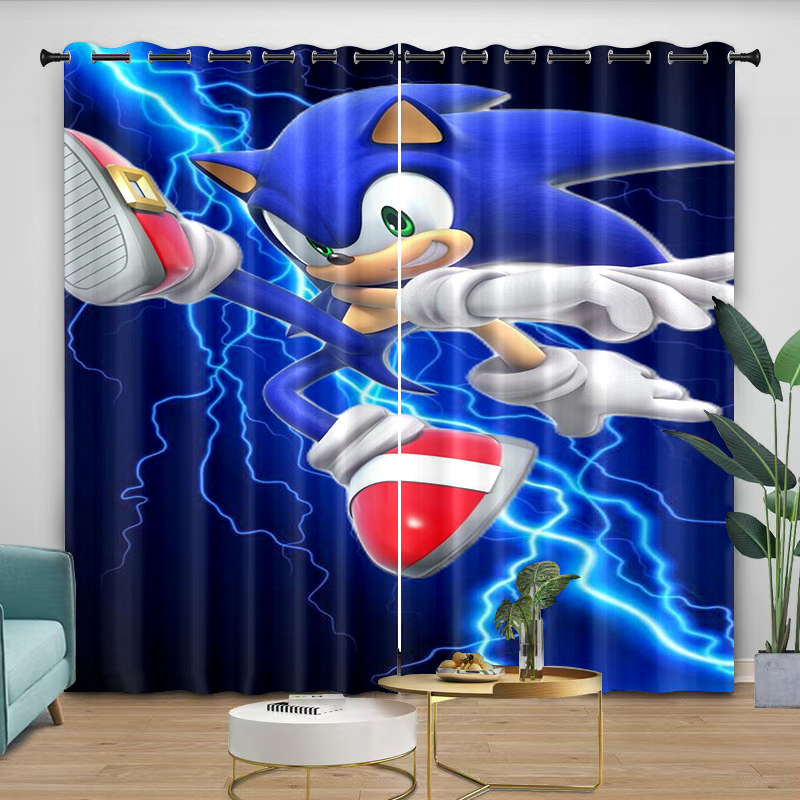 Curtains sonic Cartoon Digital - Curtain Rods recension och pris