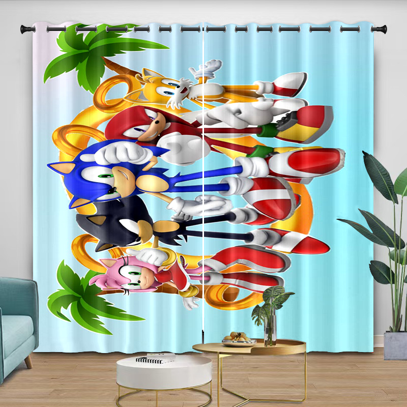 Curtains sonic Cartoon Digital - Curtain Rods recension och pris
