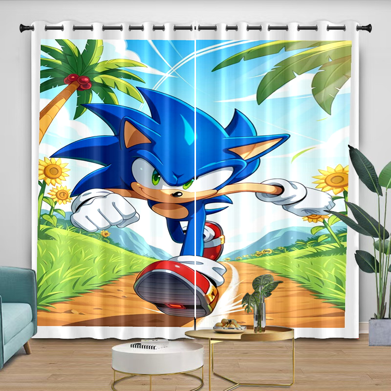 Curtains sonic Cartoon Digital - Curtain Rods recension och pris