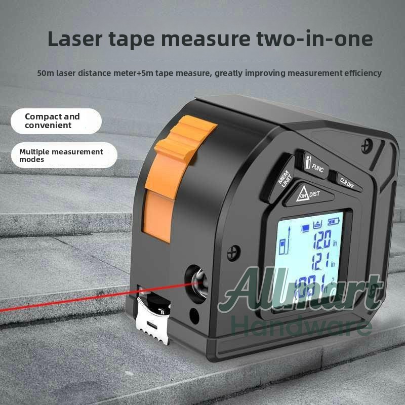 50m Laser Rangefinder with 5m  - Tape Measure recension och pris