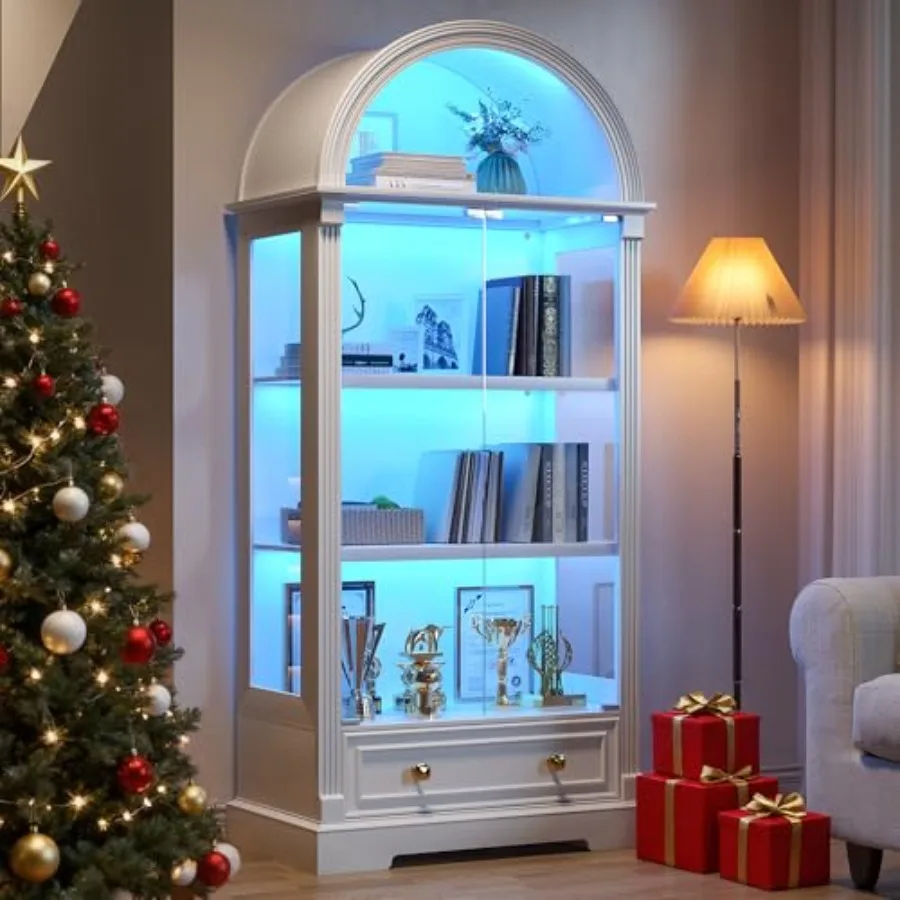 Curio Cabinet with Glass Doors - Cabinet Hinges recension och pris