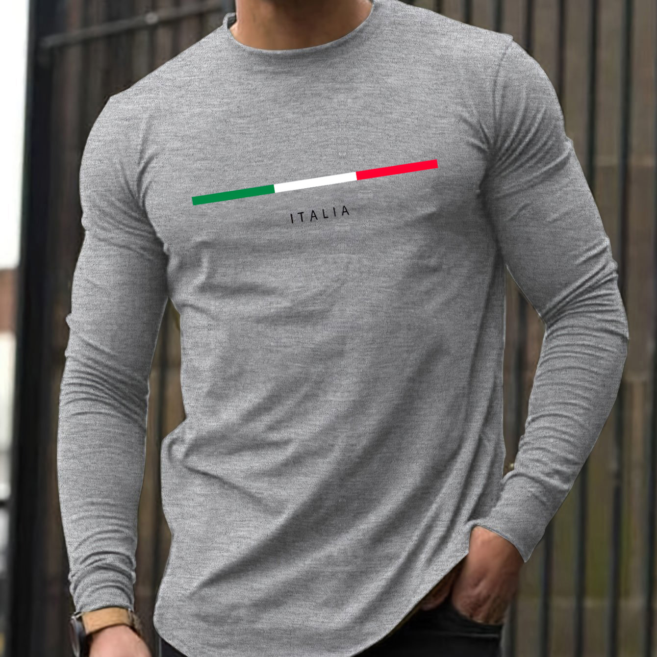 100% pure cotton men's long sl - Wallpaper recension och pris