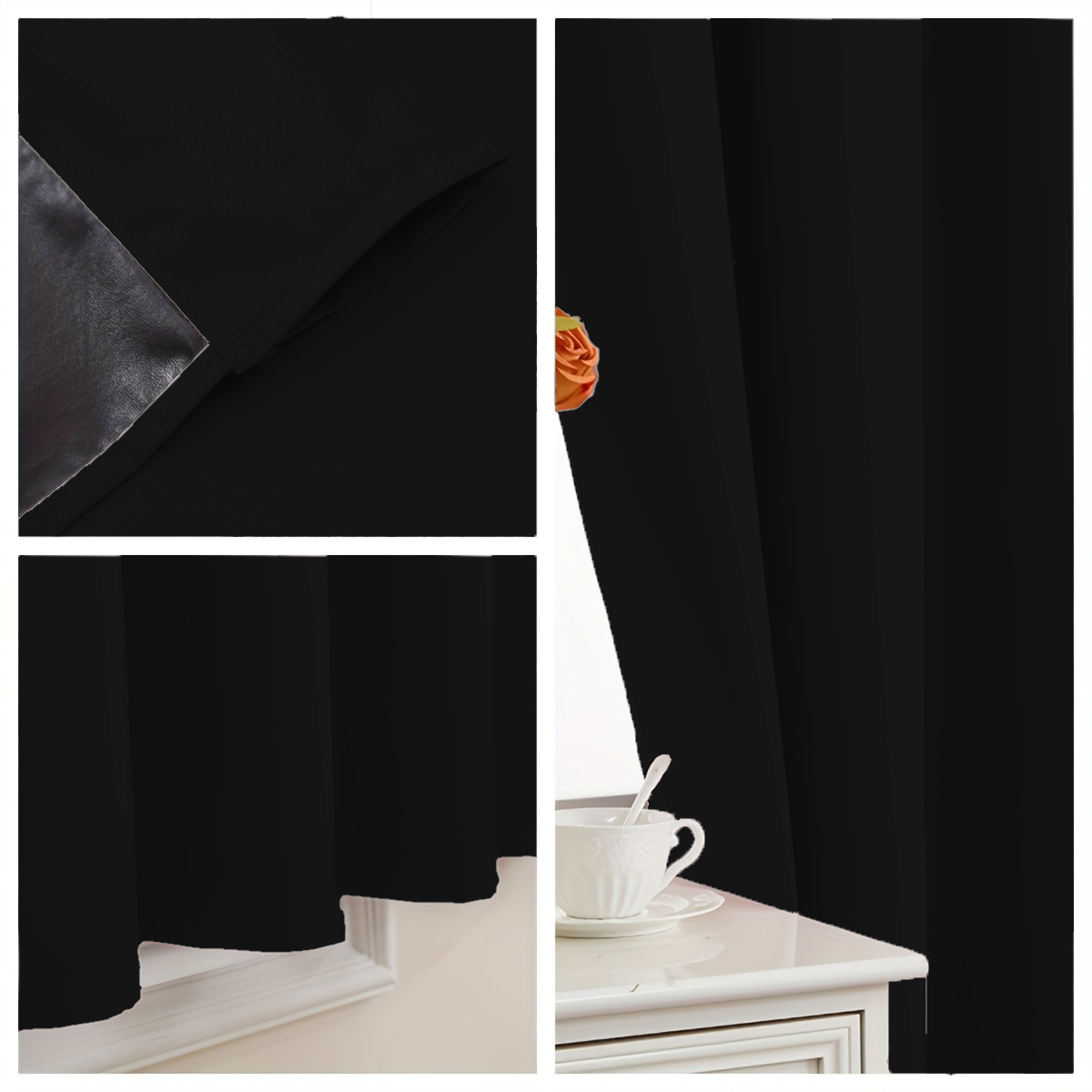 1 Piece of Simple Solid Color  - Curtain Rods recension och pris