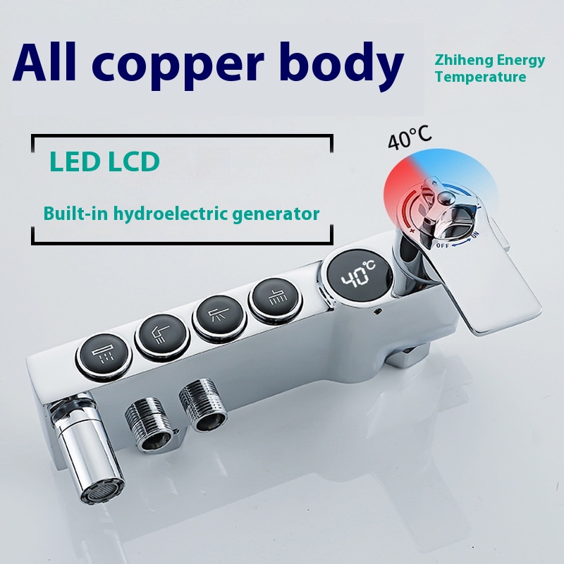 Luxury Silver Led Digital Disp - Faucet recension och pris