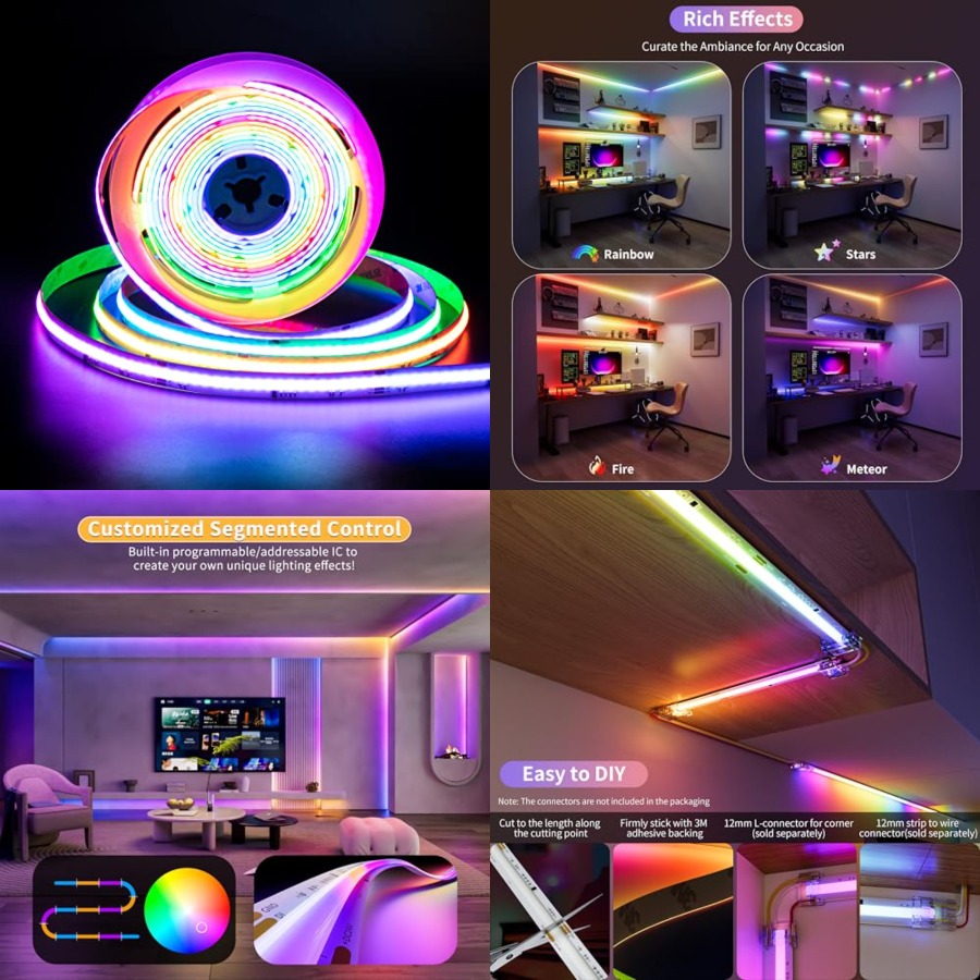 RGB Smart IC COB LED Strip Lig - Led Strip Lights recension och pris