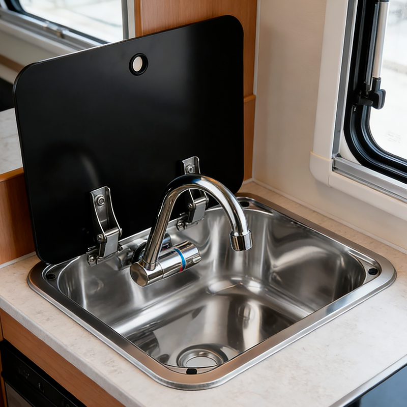 Compact Stainless Steel RV Sin - Faucet recension och pris