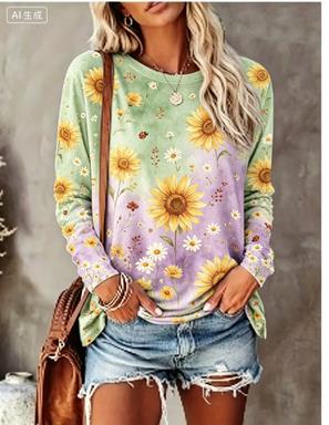 Women Long Sleeve T‑Shirt Grad - Wallpaper recension och pris