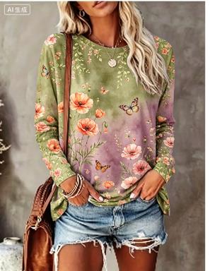 Women Long Sleeve T‑Shirt Grad - Wallpaper recension och pris