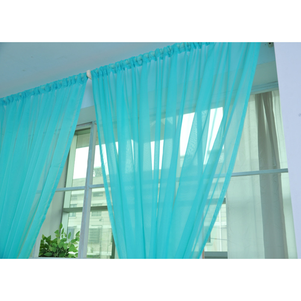 Transparent Voile Window Sheer - Curtain Rods recension och pris