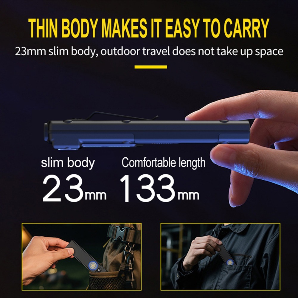 Ultra-Thin EDC Rechargeable LE - Light Switch recension och pris