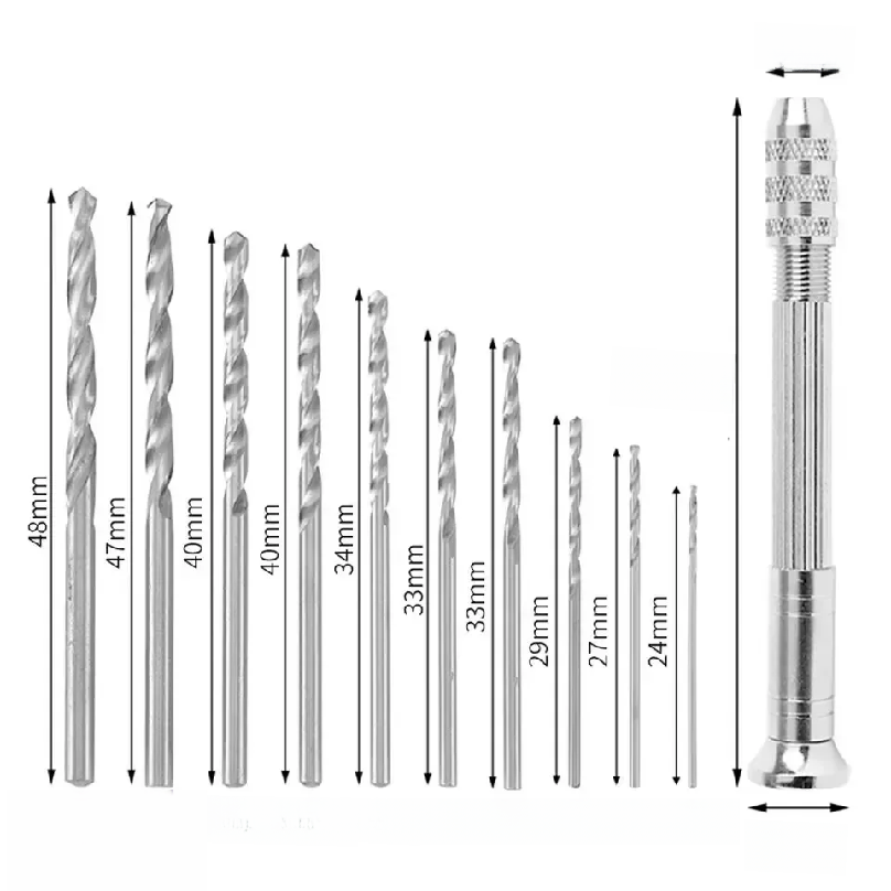 0.8-3.0mm Mini Hand Drill Wood - Drill Bits recension och pris