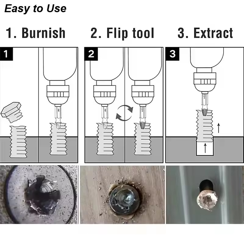 Damaged Broken Screw Extractor - Drill Bits recension och pris