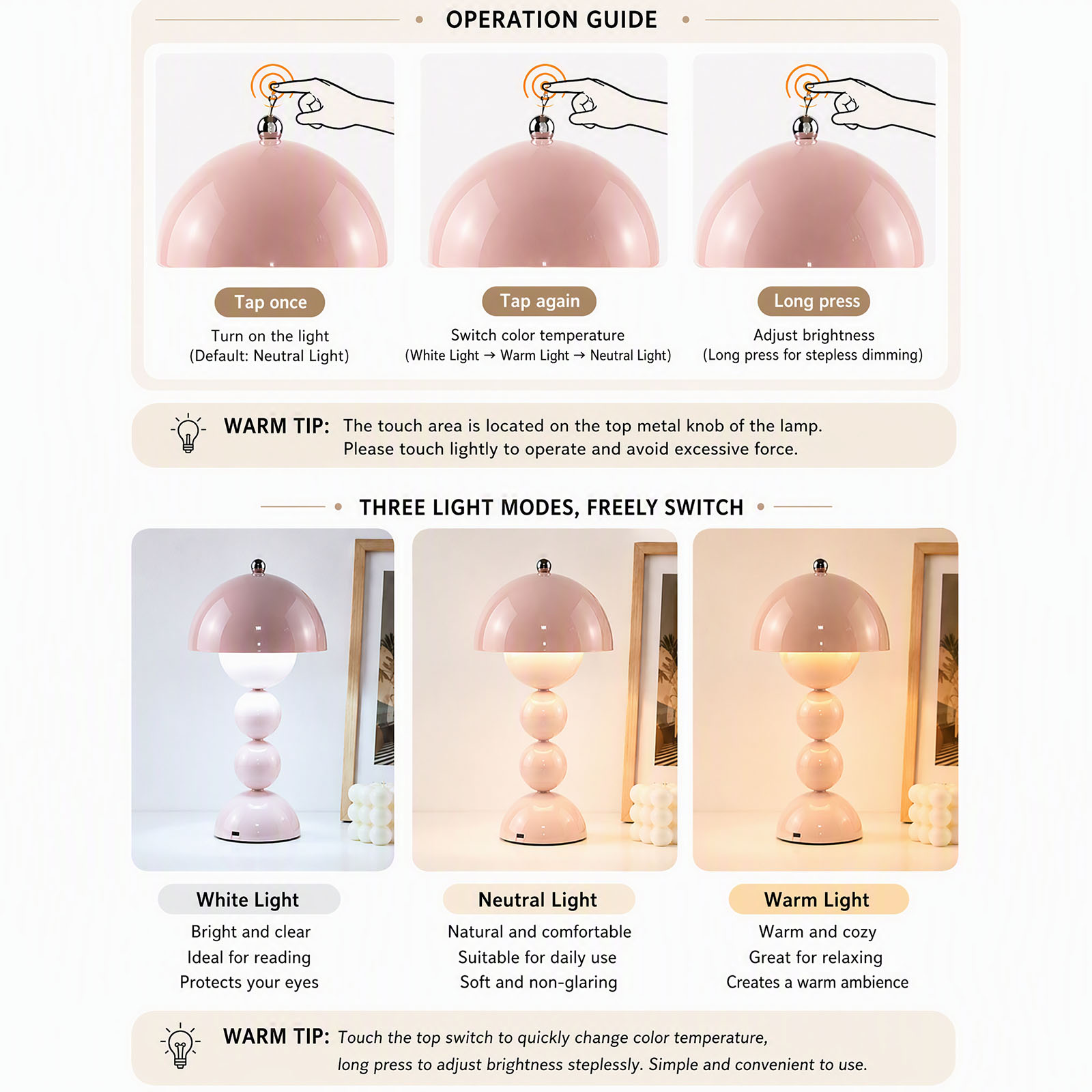 Vintage Mushroom Table Lamp US - Light Switch recension och pris